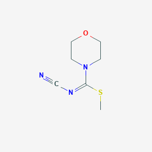 molecular formula C7H11N3OS B7891309 methyl (4E)-N-cyanomorpholine-4-carboximidothioate 