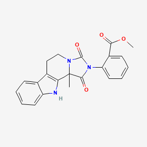 molecular formula C22H19N3O4 B7891324 methyl 2-(2-methyl-3,5-dioxo-4,6,16-triazatetracyclo[7.7.0.02,6.010,15]hexadeca-1(9),10,12,14-tetraen-4-yl)benzoate 
