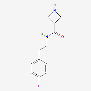 molecular formula C12H15FN2O B7891497 N-[2-(4-fluorophenyl)ethyl]azetidine-3-carboxamide 