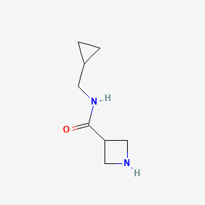 molecular formula C8H14N2O B7891503 N-(cyclopropylmethyl)azetidine-3-carboxamide 
