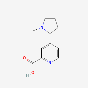 molecular formula C11H14N2O2 B7891535 4-(1-Methylpyrrolidin-2-yl)picolinic acid 
