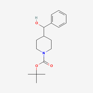 molecular formula C17H25NO3 B7891561 Tert-butyl 4-[hydroxy(phenyl)methyl]piperidine-1-carboxylate CAS No. 269741-35-7