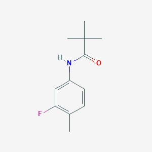 molecular formula C12H16FNO B7891664 N-(3-fluoro-4-methylphenyl)-2,2-dimethylpropanamide 