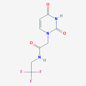 2-(2,4-dioxopyrimidin-1-yl)-N-(2,2,2-trifluoroethyl)acetamide