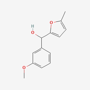 molecular formula C13H14O3 B7891896 3-Methoxyphenyl-(5-methyl-2-furyl)methanol 