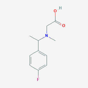 molecular formula C11H14FNO2 B7891923 {[1-(4-Fluoro-phenyl)-ethyl]-methyl-amino}-acetic acid 