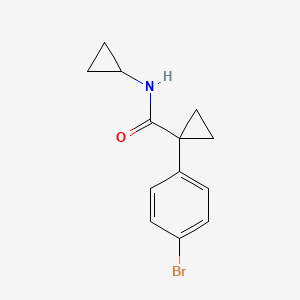 1-(4-bromophenyl)-N-cyclopropylcyclopropane-1-carboxamide