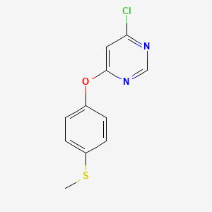molecular formula C11H9ClN2OS B7891941 4-(4-(Methylthio)phenoxy)-6-chloropyrimidine 