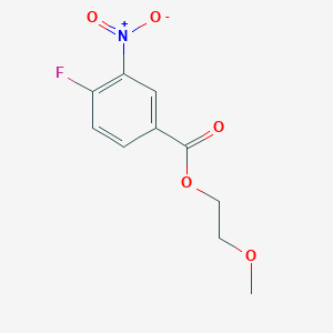 molecular formula C10H10FNO5 B7891957 2-Methoxyethyl 4-fluoro-3-nitrobenzoate 