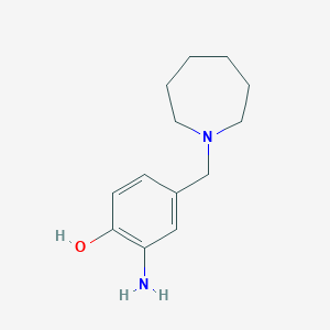 2-Amino-4-(azepan-1-ylmethyl)phenol