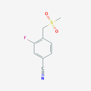 3-Fluoro-4-(methanesulfonylmethyl)benzonitrile