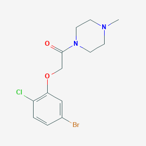 2-(5-Bromo-2-chlorophenoxy)-1-(4-methylpiperazin-1-yl)ethanone