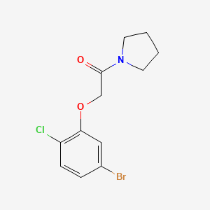 2-(5-Bromo-2-chlorophenoxy)-1-(pyrrolidin-1-yl)ethanone