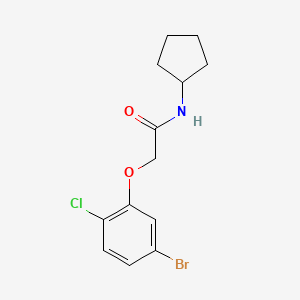2-(5-bromo-2-chlorophenoxy)-N-cyclopentylacetamide