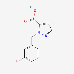 1-[(3-fluorophenyl)methyl]-1H-pyrazole-5-carboxylic acid