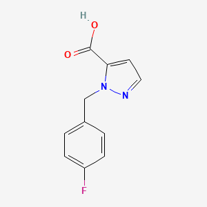 1-[(4-fluorophenyl)methyl]-1H-pyrazole-5-carboxylic acid