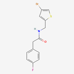N-[(4-bromothiophen-2-yl)methyl]-2-(4-fluorophenyl)acetamide