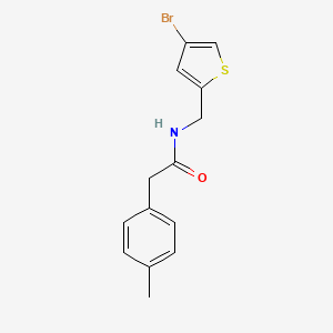 molecular formula C14H14BrNOS B7892212 N-[(4-bromothiophen-2-yl)methyl]-2-(4-methylphenyl)acetamide 