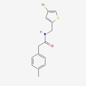 N-[(4-bromothiophen-2-yl)methyl]-2-(4-methylphenyl)acetamide