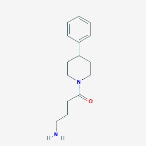 molecular formula C15H22N2O B7892232 4-Amino-1-(4-phenylpiperidin-1-yl)butan-1-one 