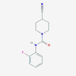 4-cyano-N-(2-fluorophenyl)piperidine-1-carboxamide