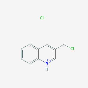 3-(Chloromethyl)quinolin-1-ium;chloride