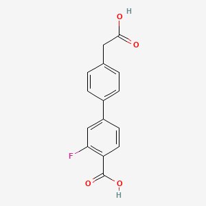 4-(3-Fluoro-4-carbonylphenyl)phenylacetic acid