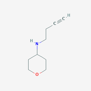 molecular formula C9H15NO B7892516 N-(but-3-yn-1-yl)oxan-4-amine 