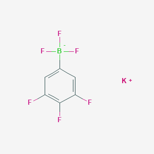 molecular formula C6H2BF6K B7892592 potassium;trifluoro-(3,4,5-trifluorophenyl)boranuide 
