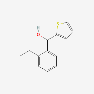 molecular formula C13H14OS B7893080 (2-Ethylphenyl)(thiophen-2-yl)methanol 
