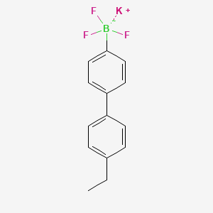 molecular formula C14H13BF3K B7893717 Potassium 4'-Ethylbiphenyl-4-trifluoroborate 