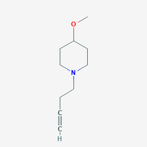 molecular formula C10H17NO B7893748 1-(But-3-yn-1-yl)-4-methoxypiperidine 