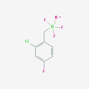 molecular formula C7H5BClF4K B7893832 Potassium (2-chloro-4-fluorobenzyl)trifluoroborate 