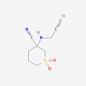 3-(Prop-2-yn-1-ylamino)tetrahydro-2H-thiopyran-3-carbonitrile 1,1-dioxide