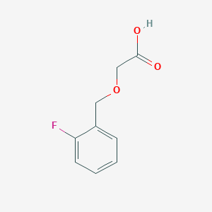 molecular formula C9H9FO3 B7894029 2-[(2-Fluorophenyl)methoxy]acetic acid 