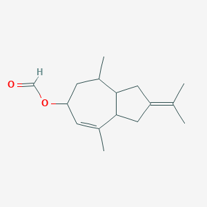 molecular formula C16H24O2 B078945 1,2,3,3a,4,5,6,8a-Octahydro-2-isopropylidene-4,8-dimethylazulen-6-yl formate CAS No. 10486-25-6