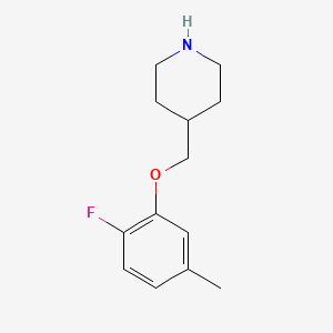 4-[(2-Fluoro-5-methylphenoxy)methyl]piperidine