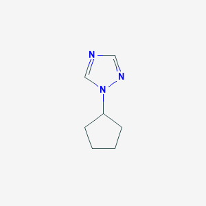 molecular formula C7H11N3 B7894710 1-cyclopentyl-1H-1,2,4-triazole 