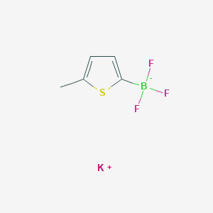 molecular formula C5H5BF3KS B7894730 potassium;trifluoro-(5-methylthiophen-2-yl)boranuide 