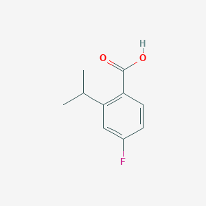 molecular formula C10H11FO2 B7894781 4-Fluoro-2-isopropylbenzoic acid 