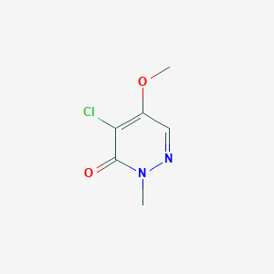 molecular formula C6H7ClN2O2 B078948 4-Chloro-5-methoxy-2-methylpyridazin-3(2H)-one CAS No. 14628-57-0