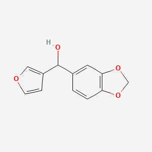 molecular formula C12H10O4 B7894918 Benzo[d][1,3]dioxol-5-yl(furan-3-yl)methanol CAS No. 4412-92-4
