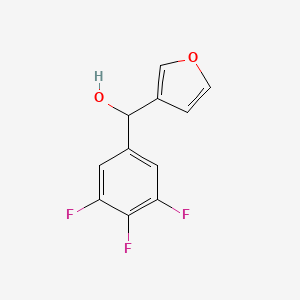 molecular formula C11H7F3O2 B7894932 Furan-3-yl(3,4,5-trifluorophenyl)methanol 