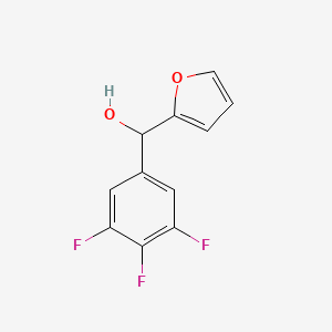 molecular formula C11H7F3O2 B7894939 Furan-2-yl(3,4,5-trifluorophenyl)methanol 
