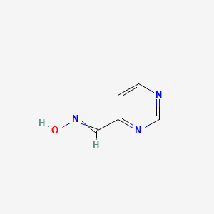 molecular formula C5H5N3O B7895030 Pyrimidine-4-carbaldehyde oxime 