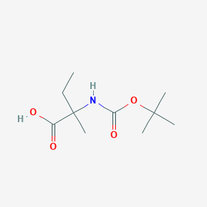molecular formula C10H19NO4 B7895077 2-{[(tert-butoxy)carbonyl]amino}-2-methylbutanoic acid 