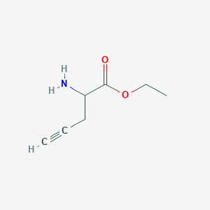 molecular formula C7H11NO2 B7895111 Ethyl 2-aminopent-4-ynoate 
