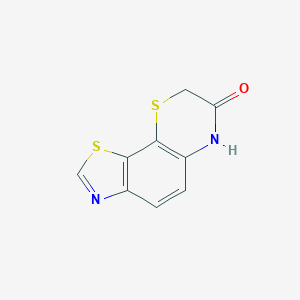 molecular formula C9H6N2OS2 B078952 6H-[1,3]Thiazolo[4,5-h][1,4]benzothiazin-7(8H)-one CAS No. 13399-21-8