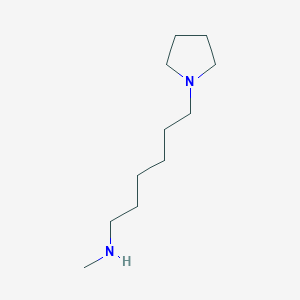 molecular formula C11H24N2 B7895644 Methyl[6-(pyrrolidin-1-yl)hexyl]amine 