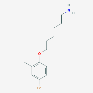 molecular formula C13H20BrNO B7895664 6-(4-Bromo-2-methylphenoxy)hexan-1-amine 